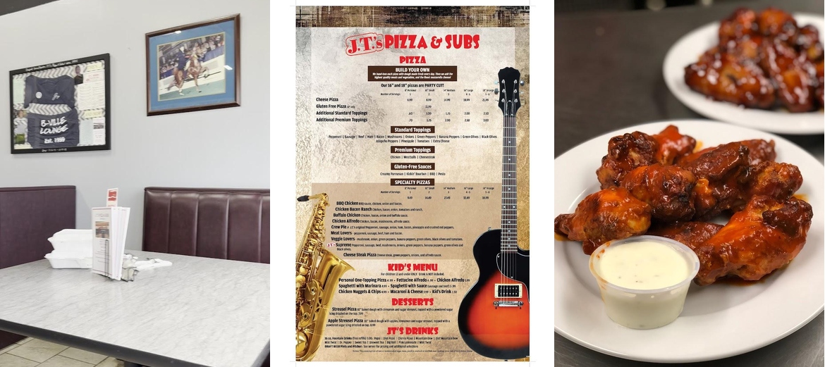 J T's Pizza & Subs-Simpsonville, KY Menu